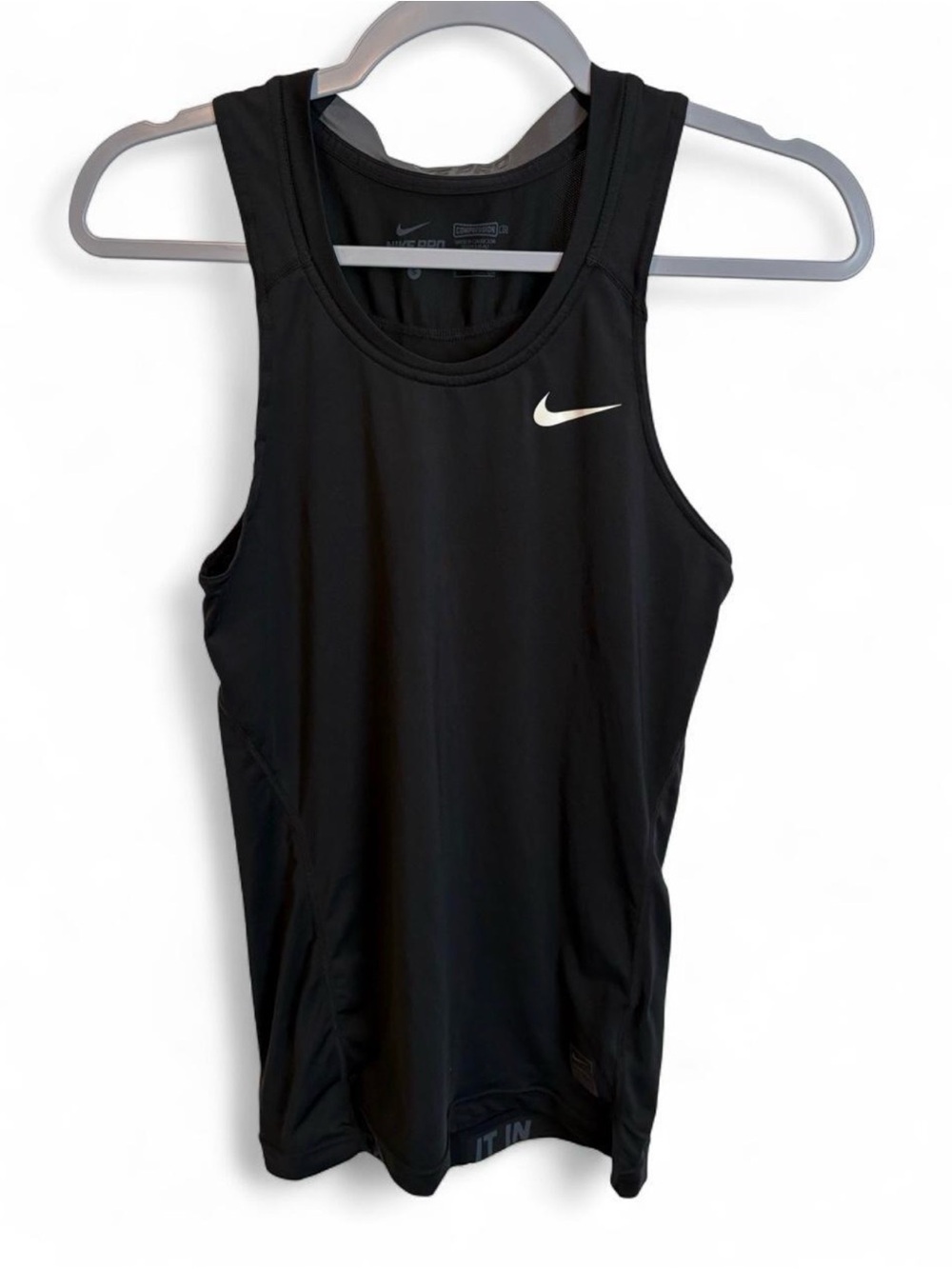 Nike Black Tank Top with White Swoosh